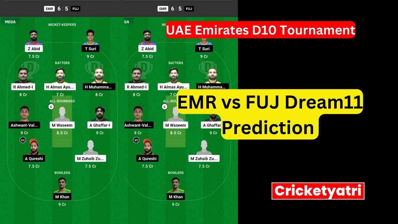 EMR vs FUJ Dream11