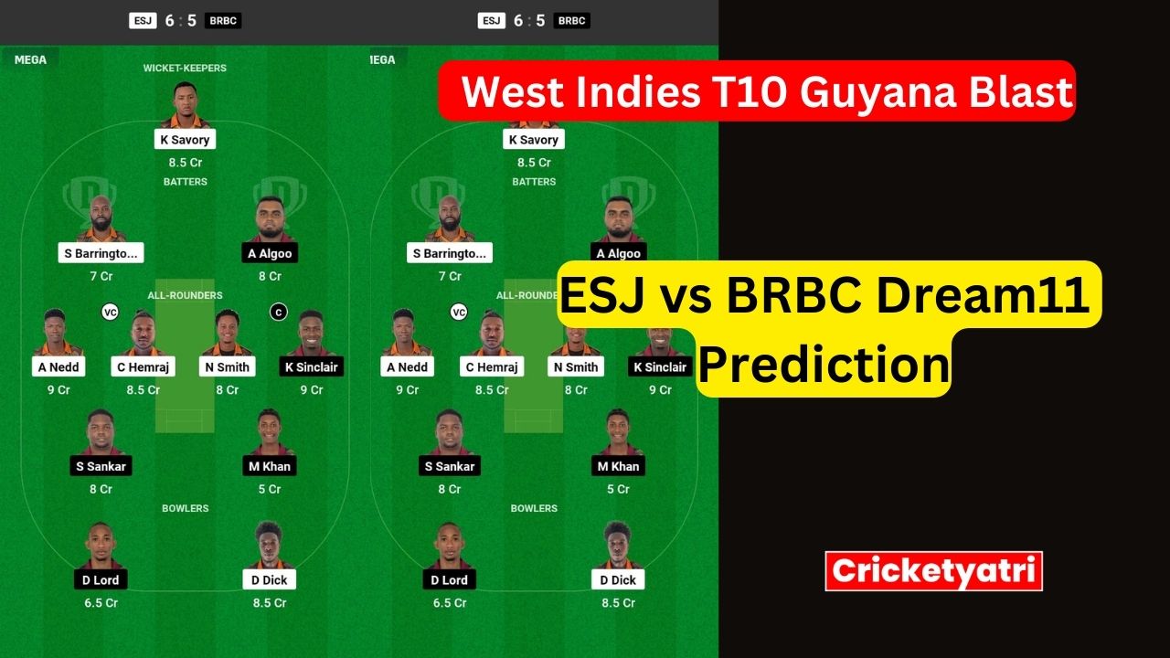 ESJ vs BRBC Dream11