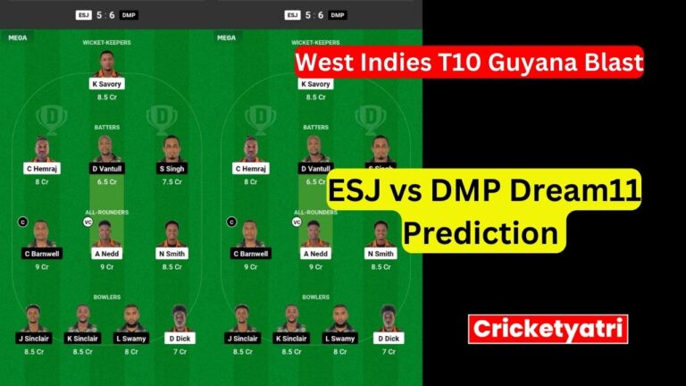 ESJ vs DMP Dream11