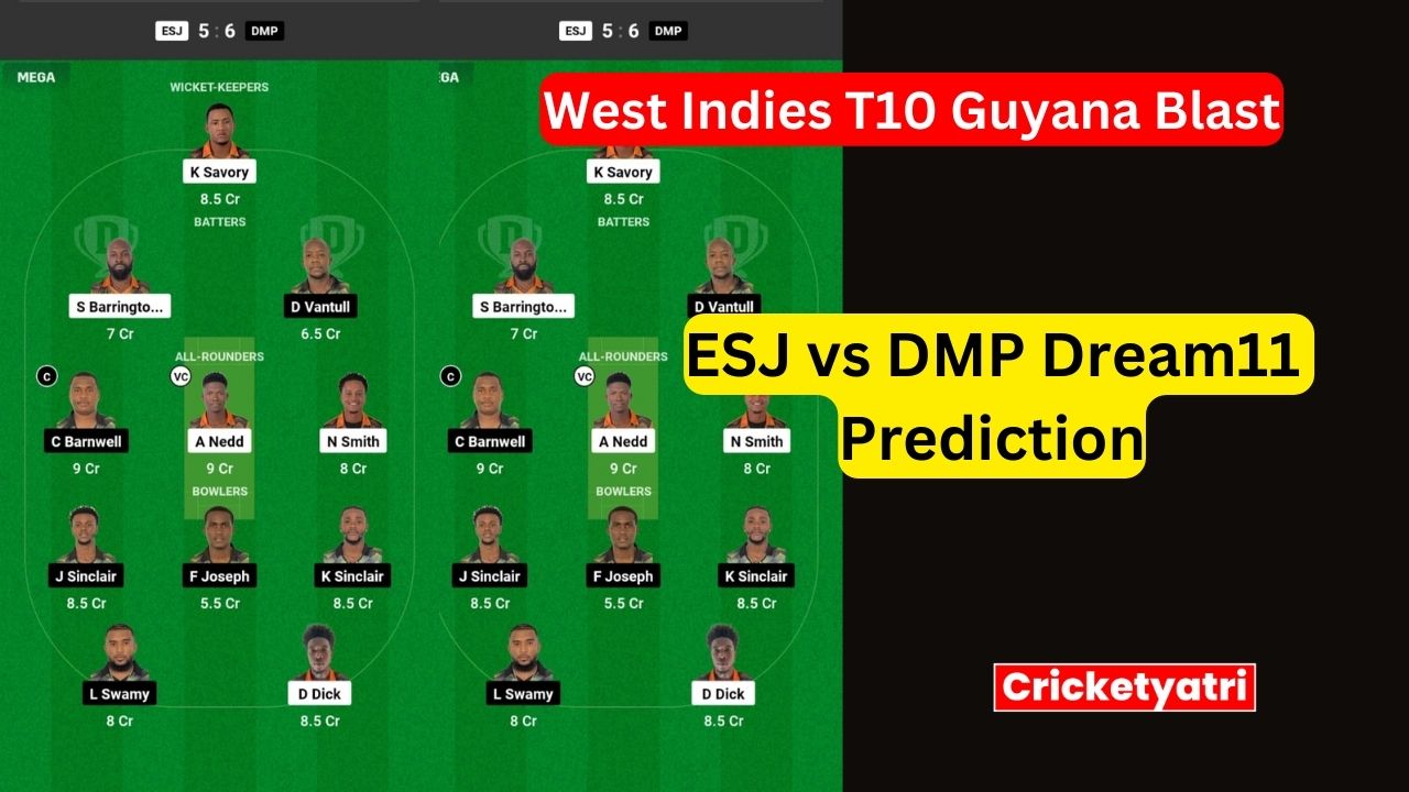 ESJ vs DMP Dream11