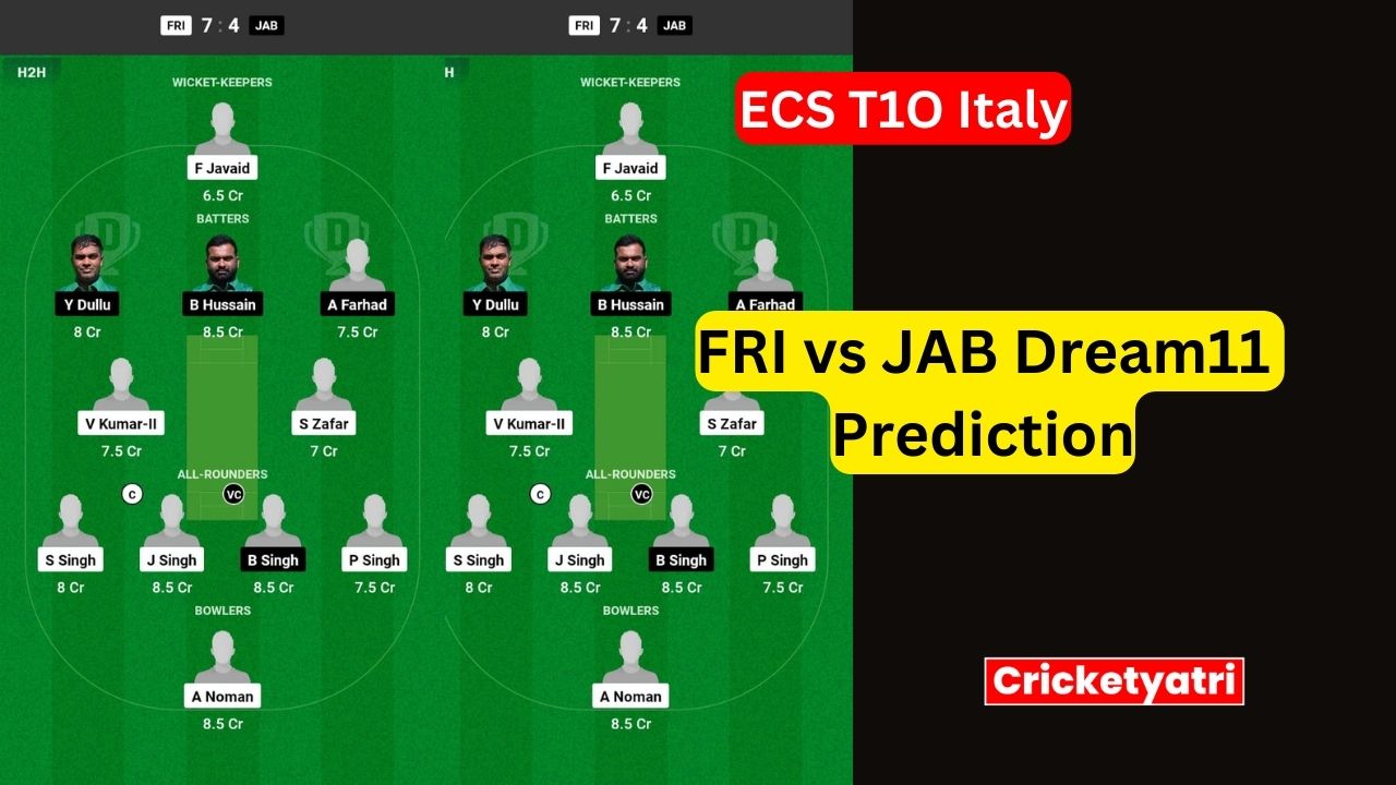 FRI vs JAB Dream11