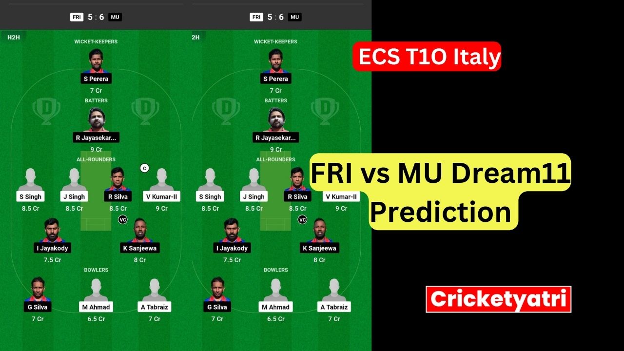 FRI vs MU Dream11