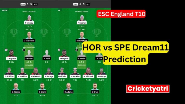 HOR vs SPE Dream11