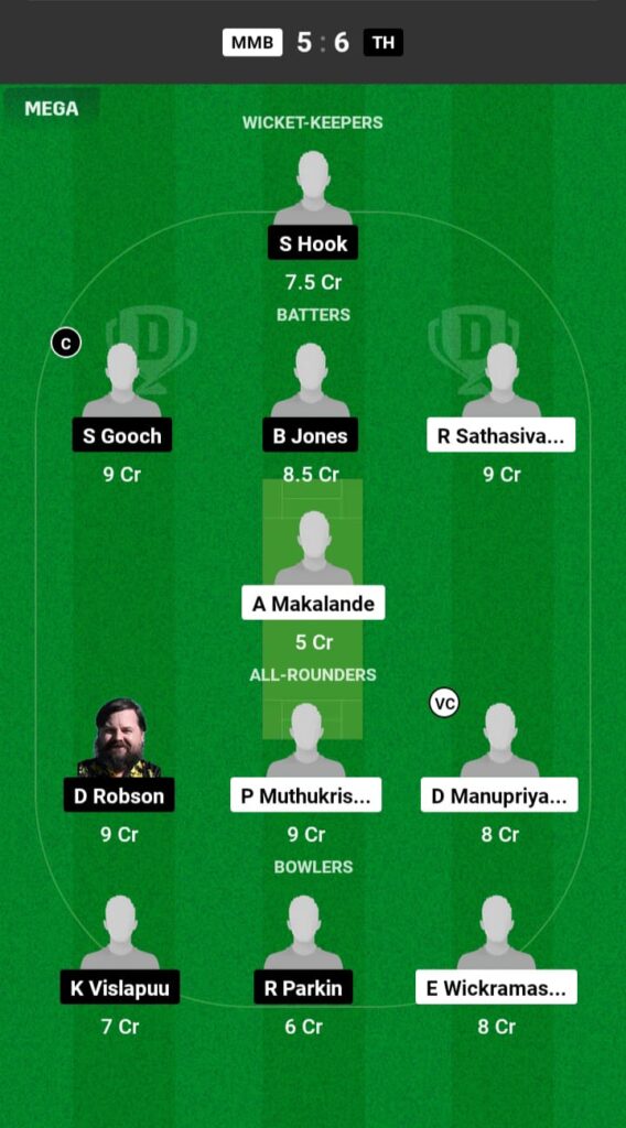 MMB vs TH Dream11 