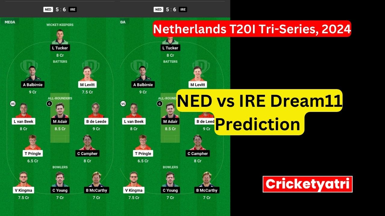NED vs IRE Dream11