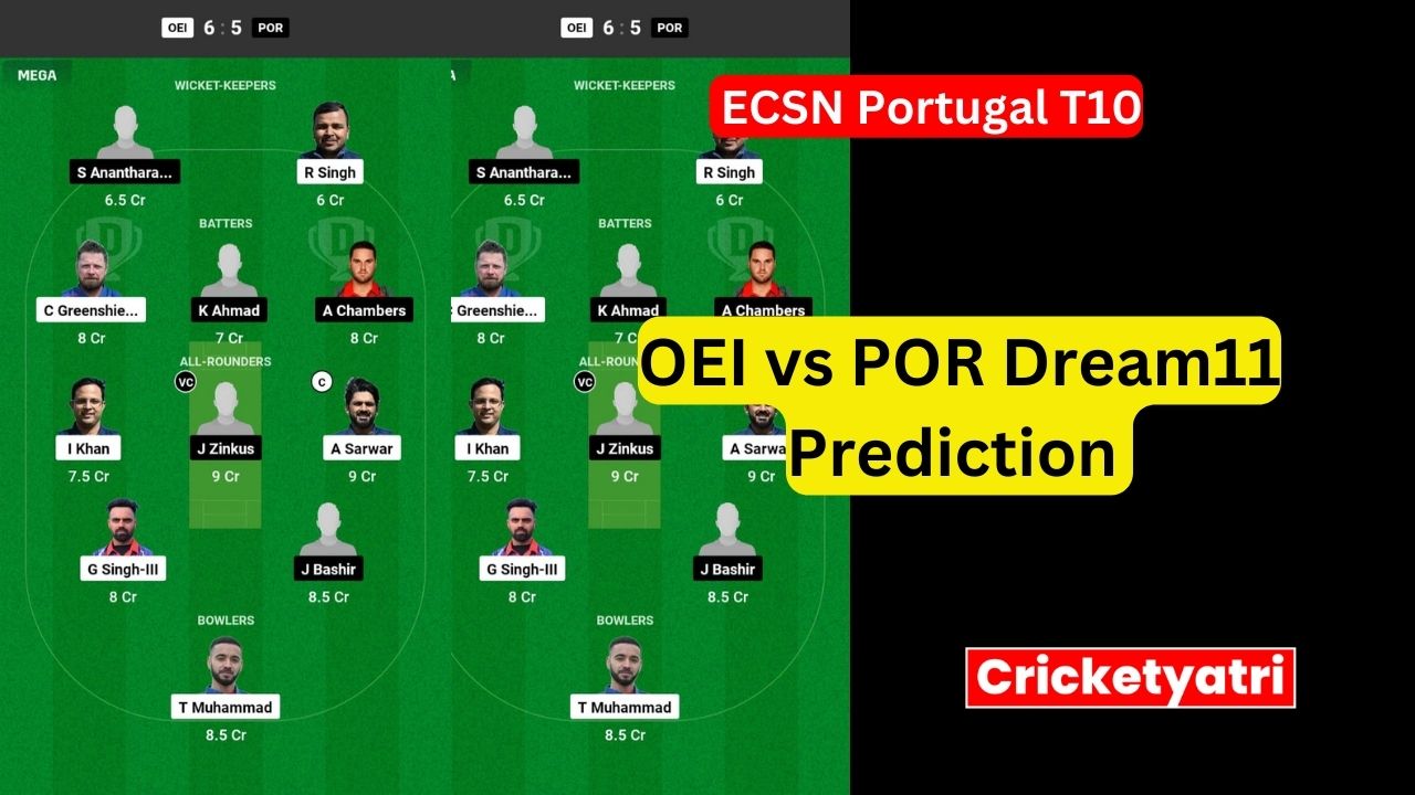 OEI vs POR Dream11