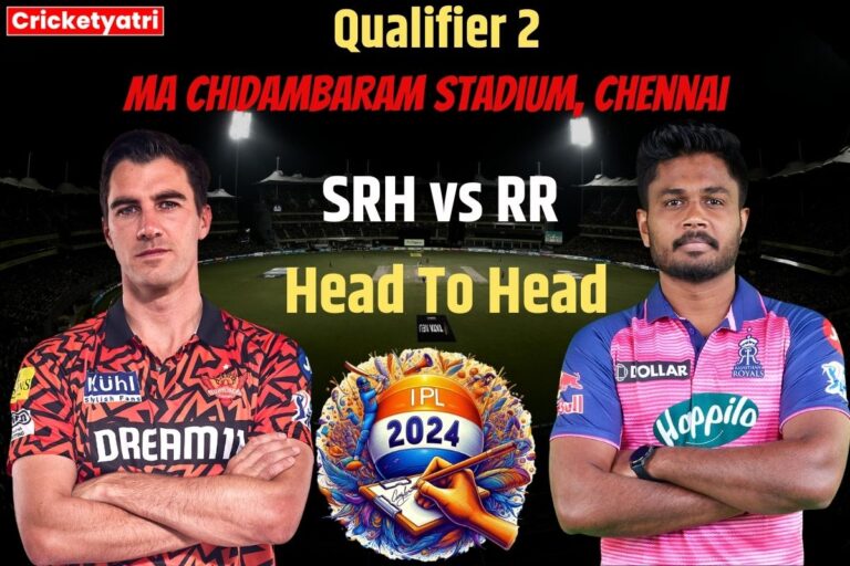 SRH vs RR Qualifier 2 Head To Head