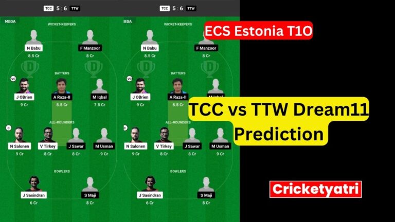 TCC vs TTW Dream11