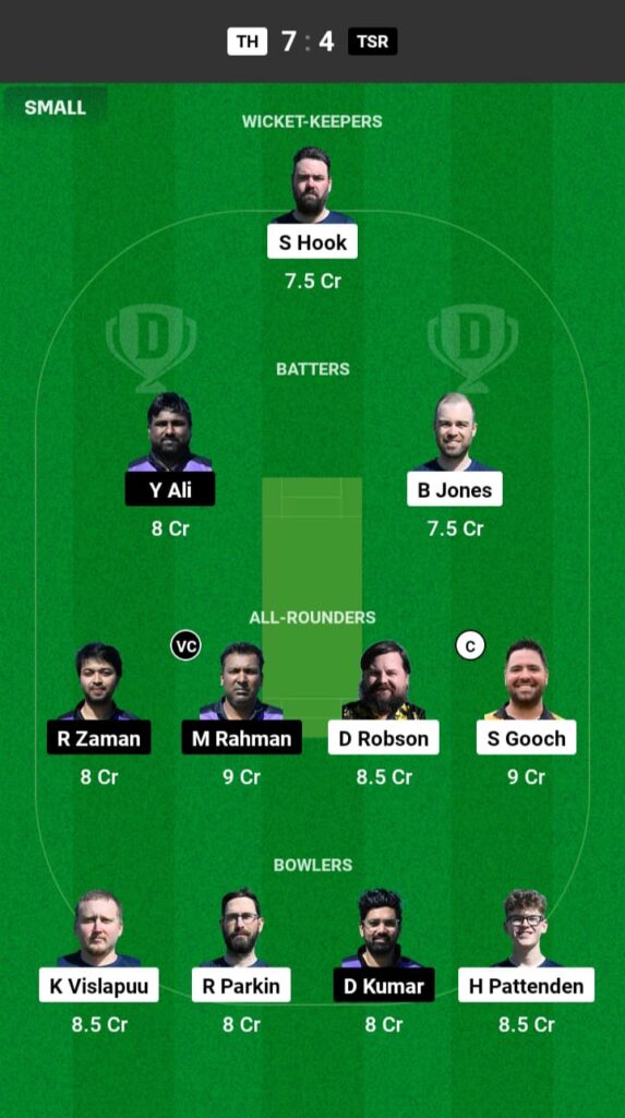 TH vs TSR Dream11