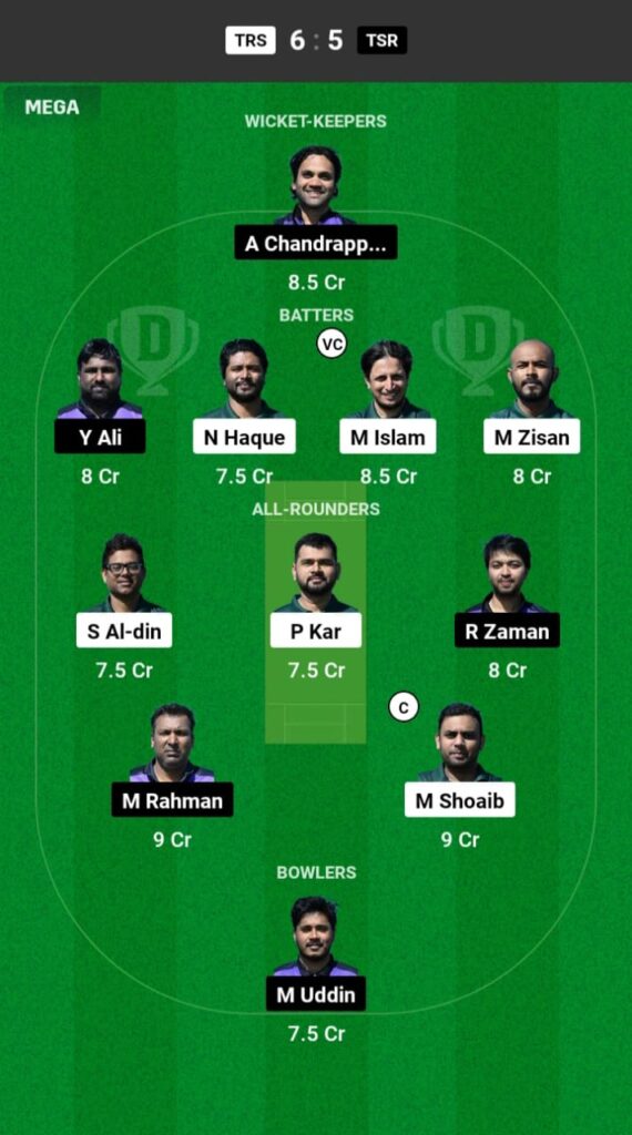 TRS vs TSR Dream11