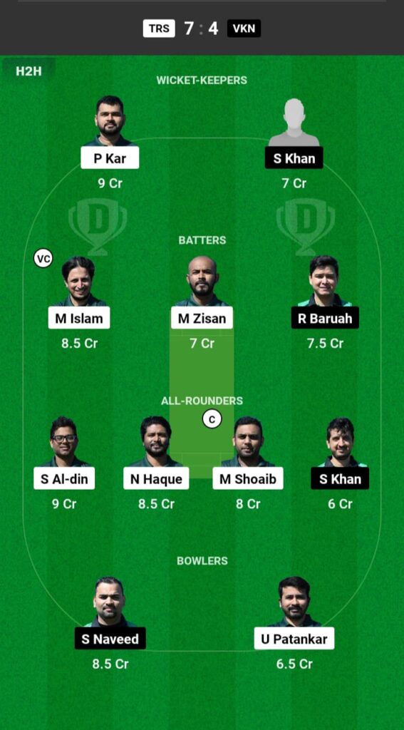 TRS vs VKN Dream11