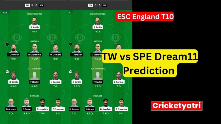 TW vs SPE Dream11