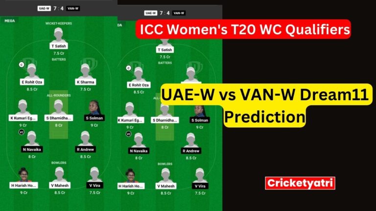 UAE-W vs VAN-W Dream11