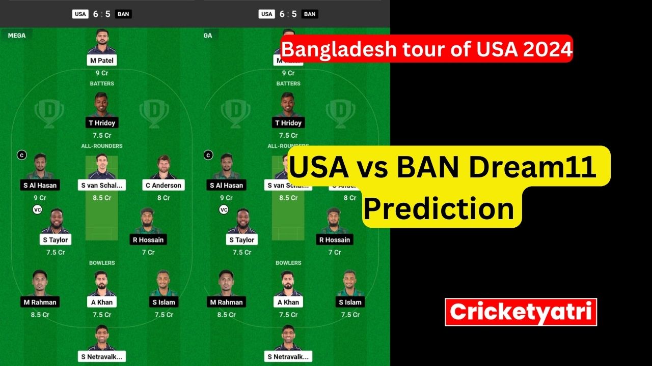 USA vs BAN Dream11