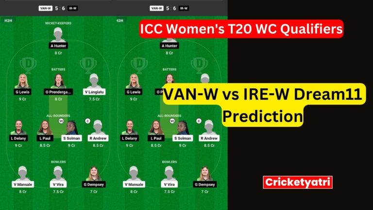 VAN-W vs IRE-W Dream11