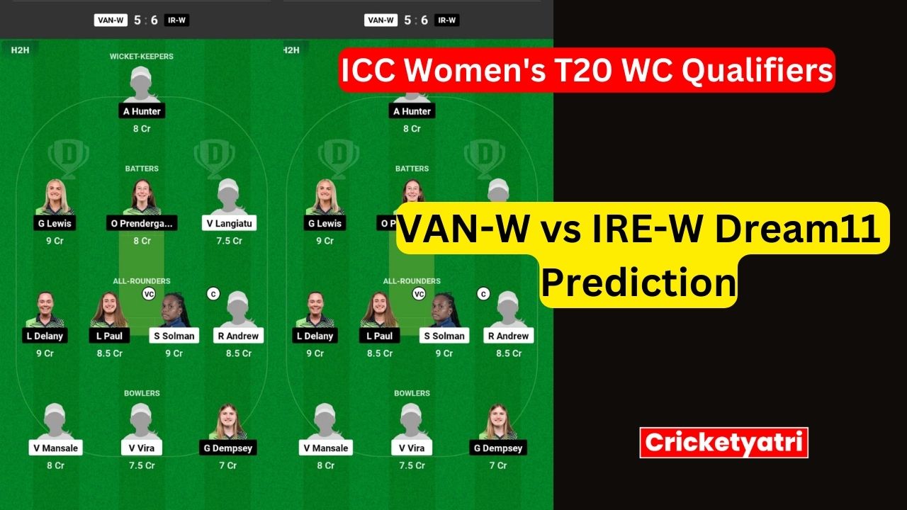 VAN-W vs IRE-W Dream11