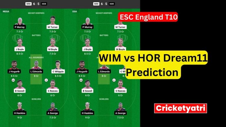 WIM vs HOR Dream11