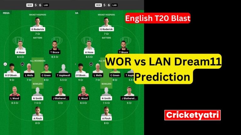 WOR vs LAN Dream11