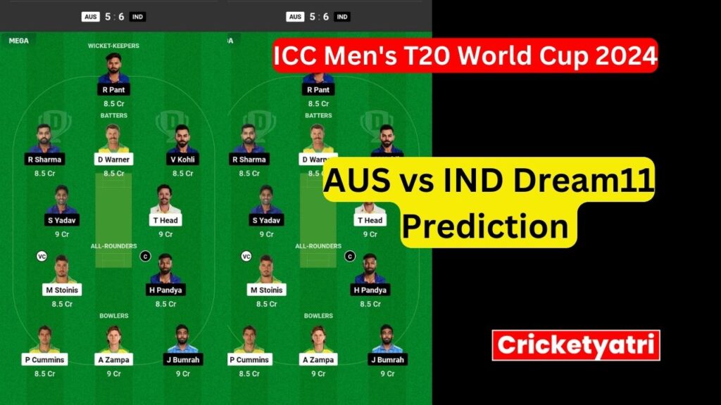 AUS vs IND Dream11 Prediction in Hindi, Fantasy Cricket, Pitch Report