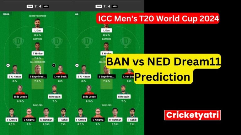 BAN vs NED Dream11