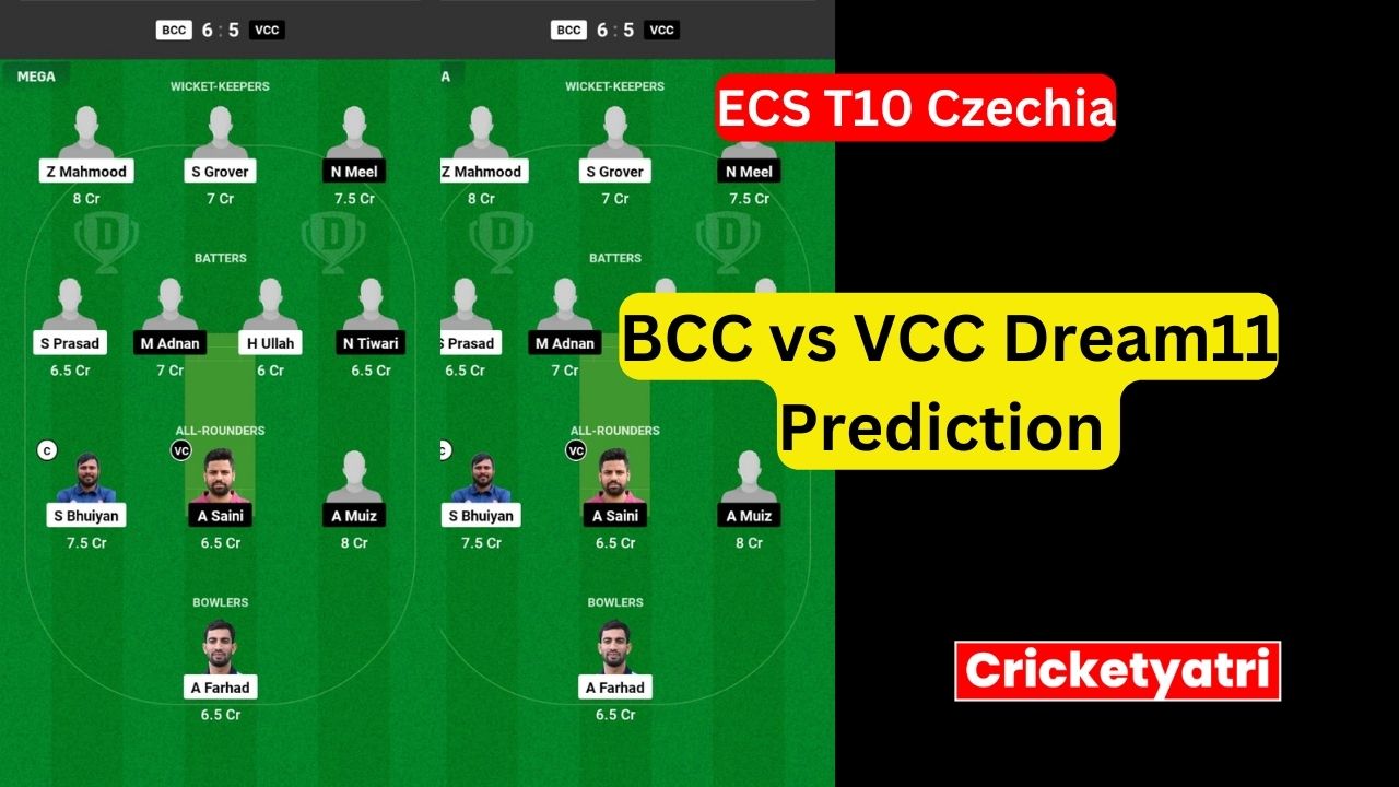 BCC vs VCC Dream11