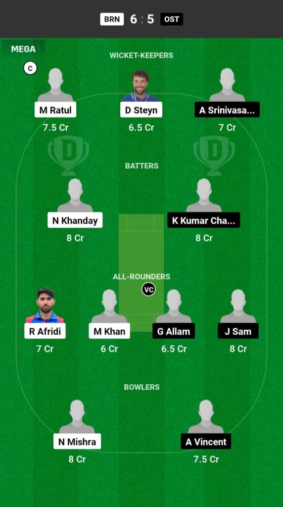 BRN vs OST Dream11