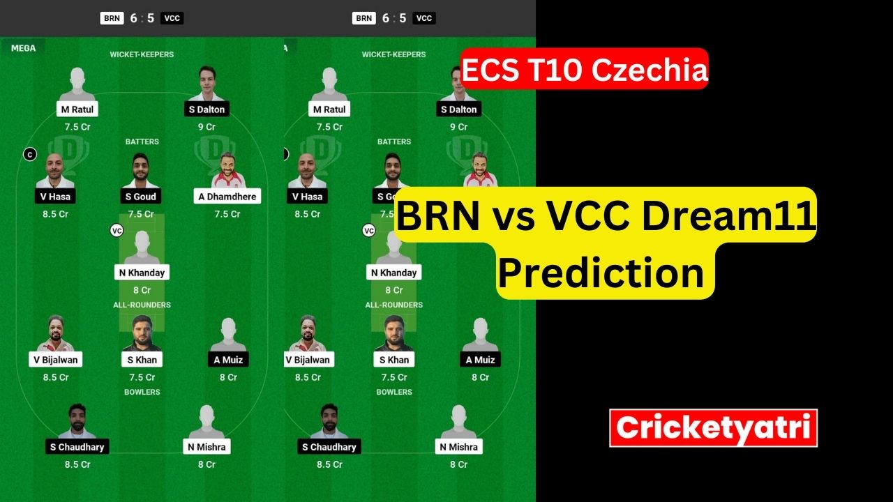 BRN vs VCC Dream11