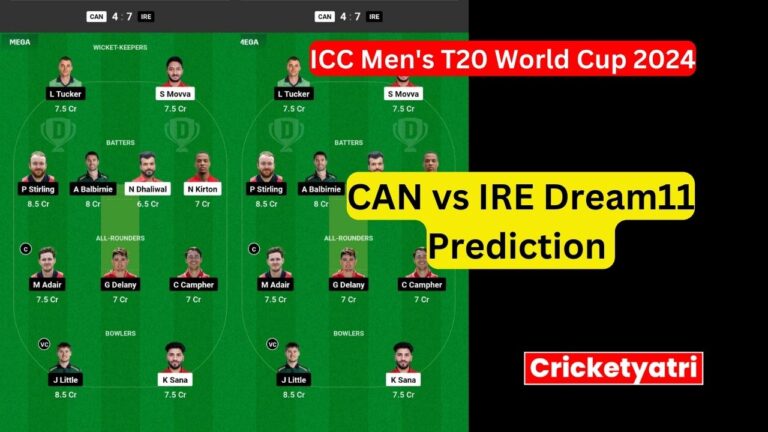 CAN vs IRE Dream11