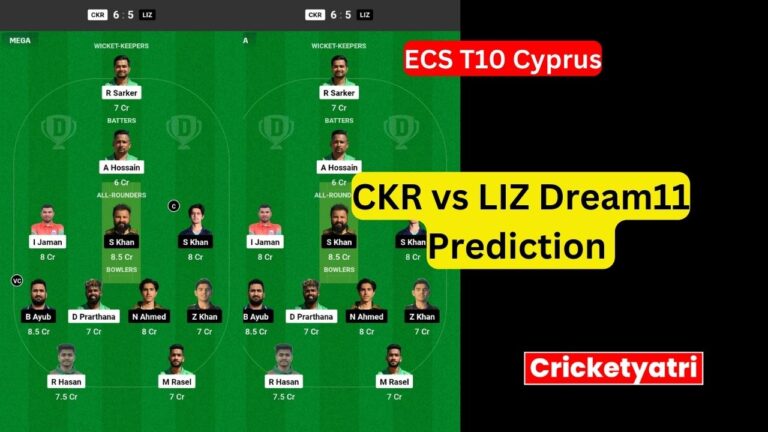 CKR vs LIZ Dream11