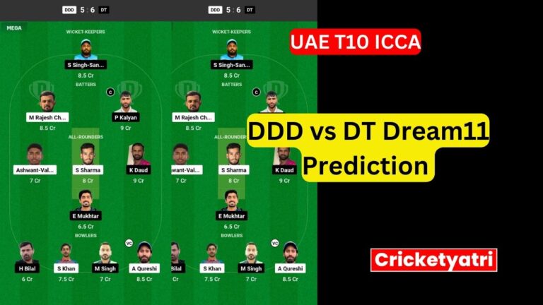 DDD vs DT Dream11