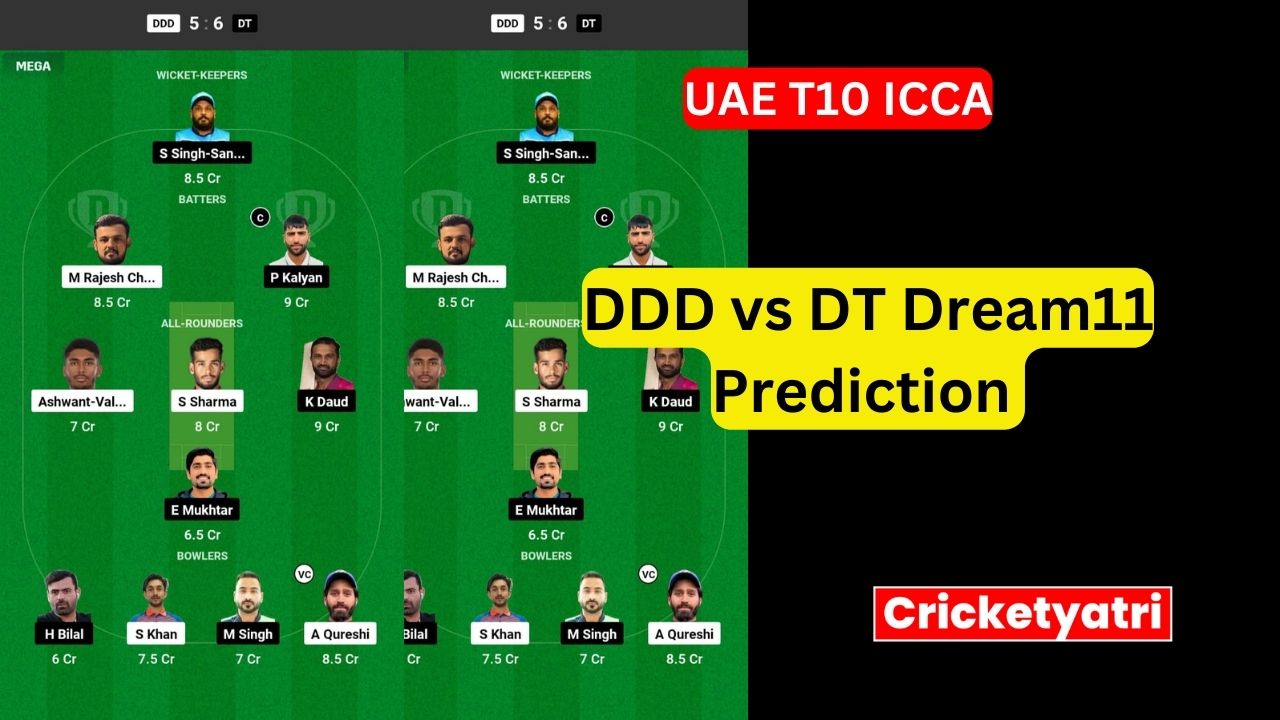 DDD vs DT Dream11