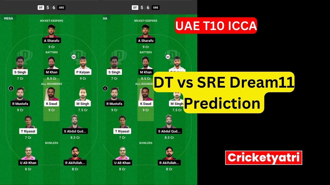 DT vs SRE Dream11