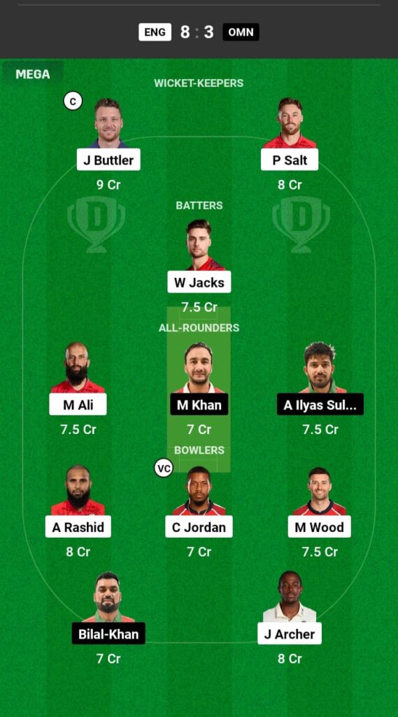 ENG vs OMN Dream11