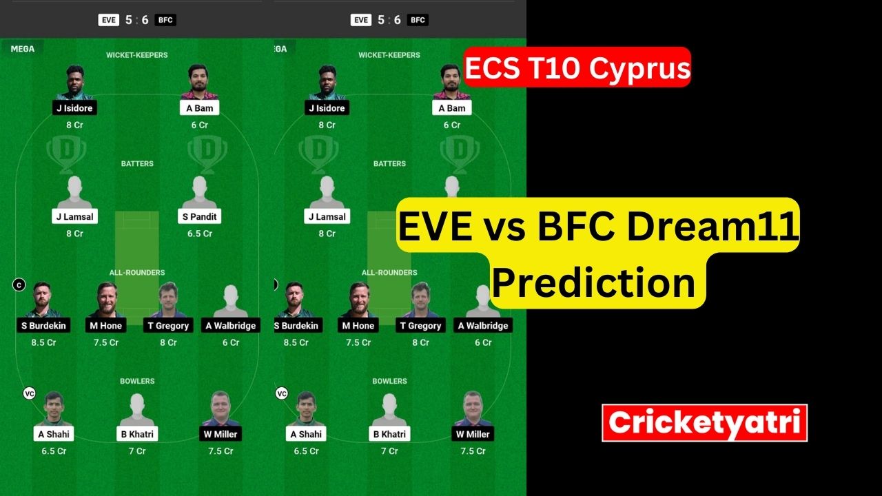 EVE vs BFC Dream11