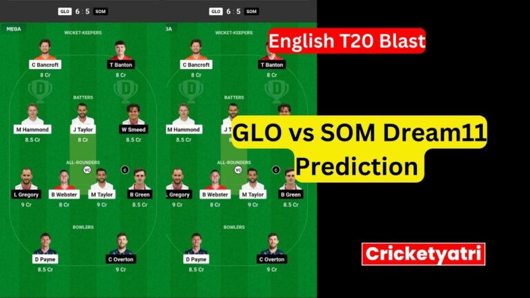 GLO vs SOM Dream11