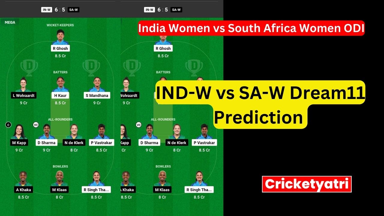 IND-W vs SA-W Dream11