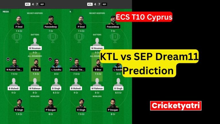 KTL vs SEP Dream11