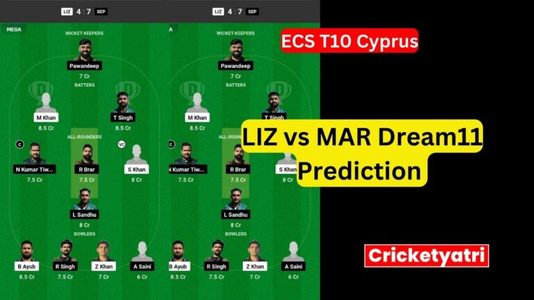 LIZ vs MAR Dream11