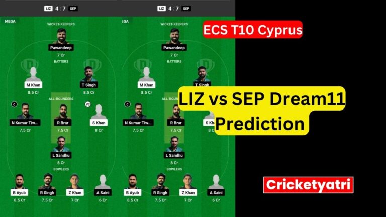 LIZ vs SEP Dream11