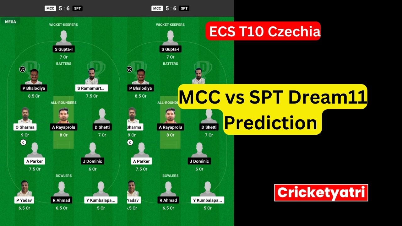 MCC vs SPT Dream11