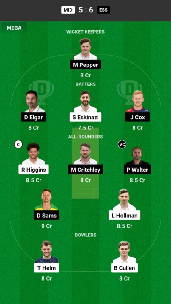 MID vs ESS Dream11