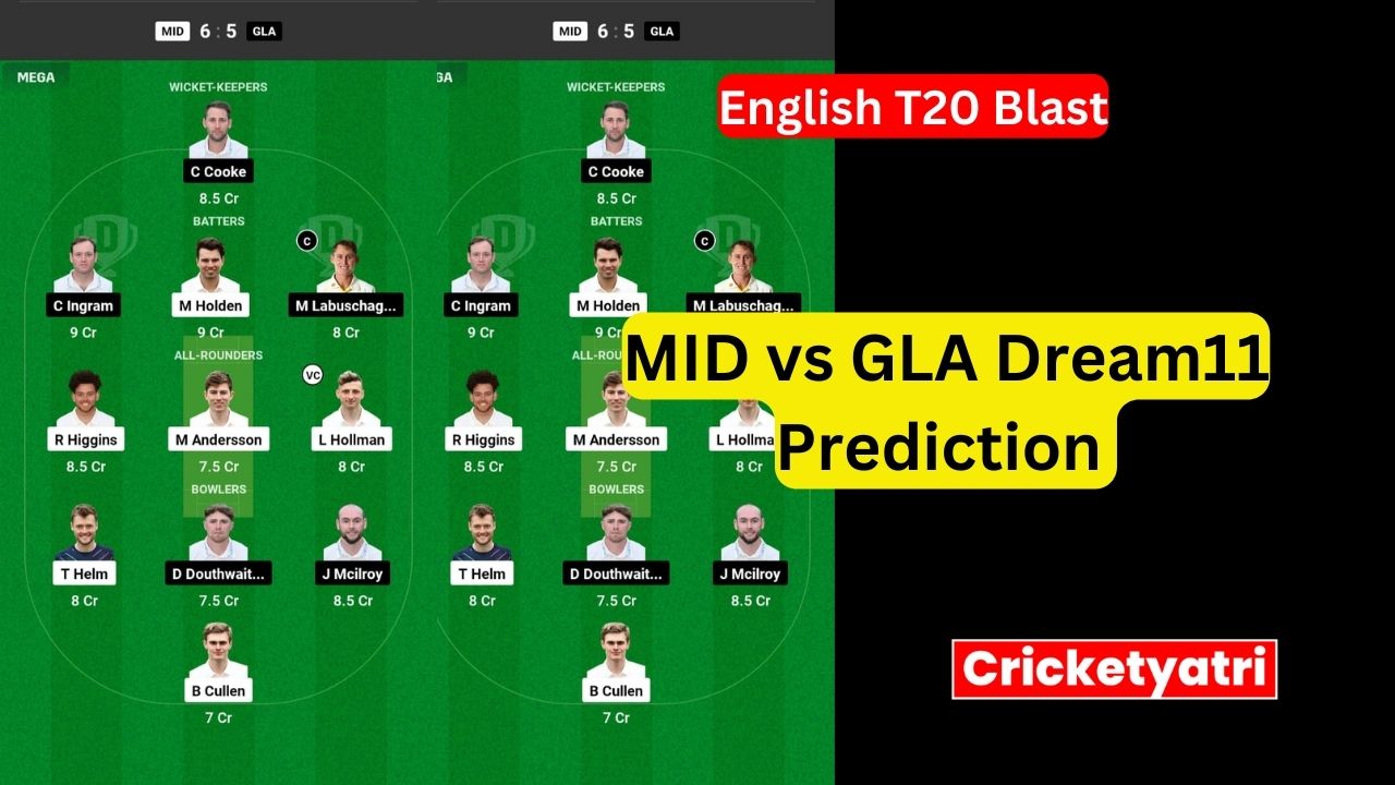 MID vs GLA Dream11