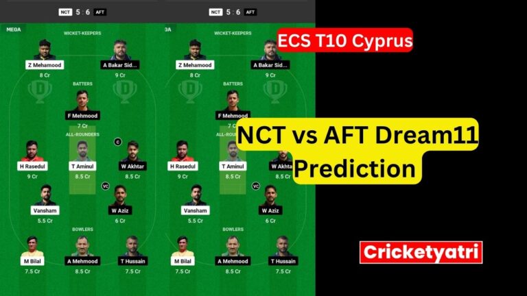 NCT vs AFT Dream11