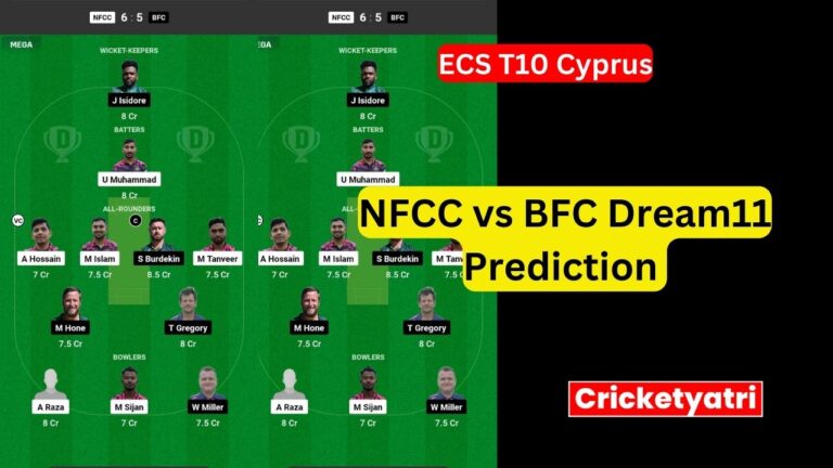 NFCC vs BFC Dream11