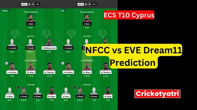 NFCC vs EVE Dream11