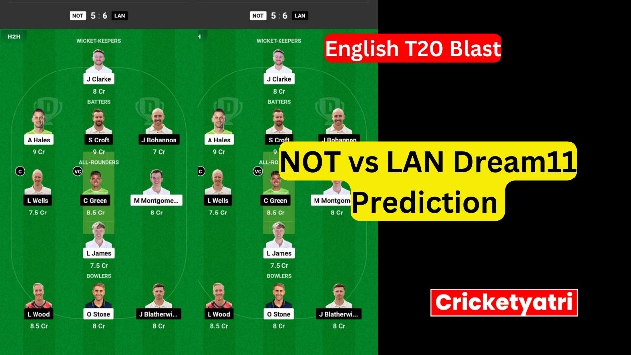 NOT vs LAN Dream11