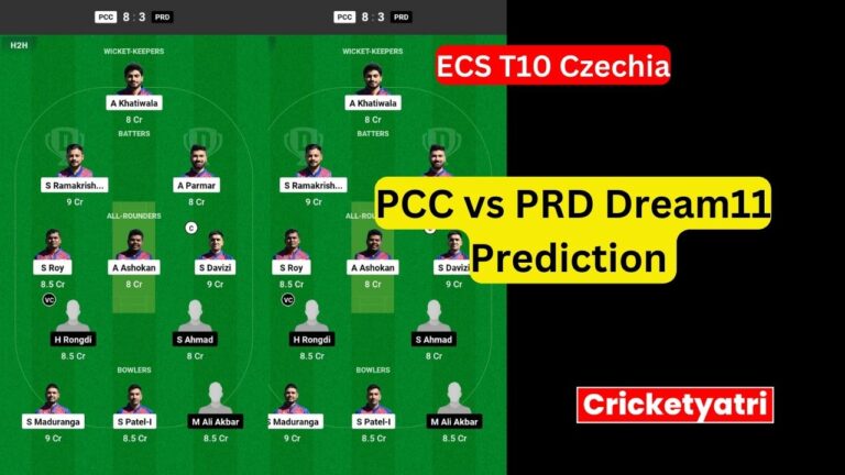 PCC vs PRD Dream11
