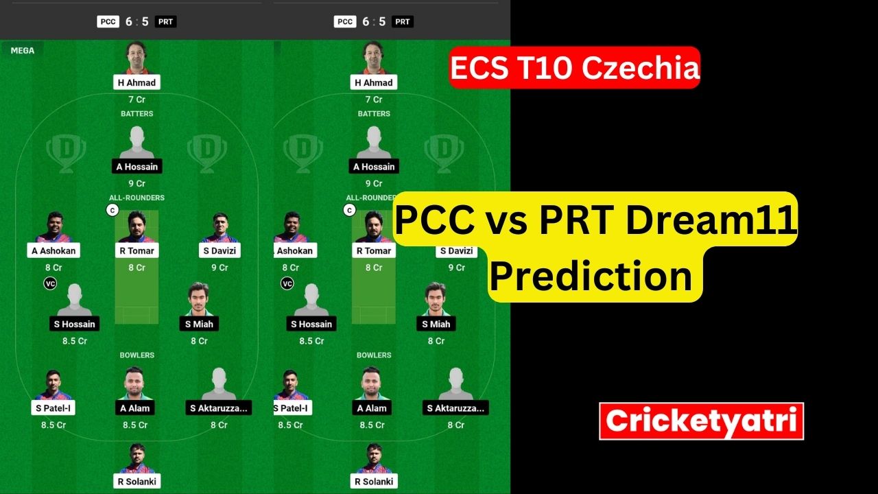 PCC vs PRT Dream11