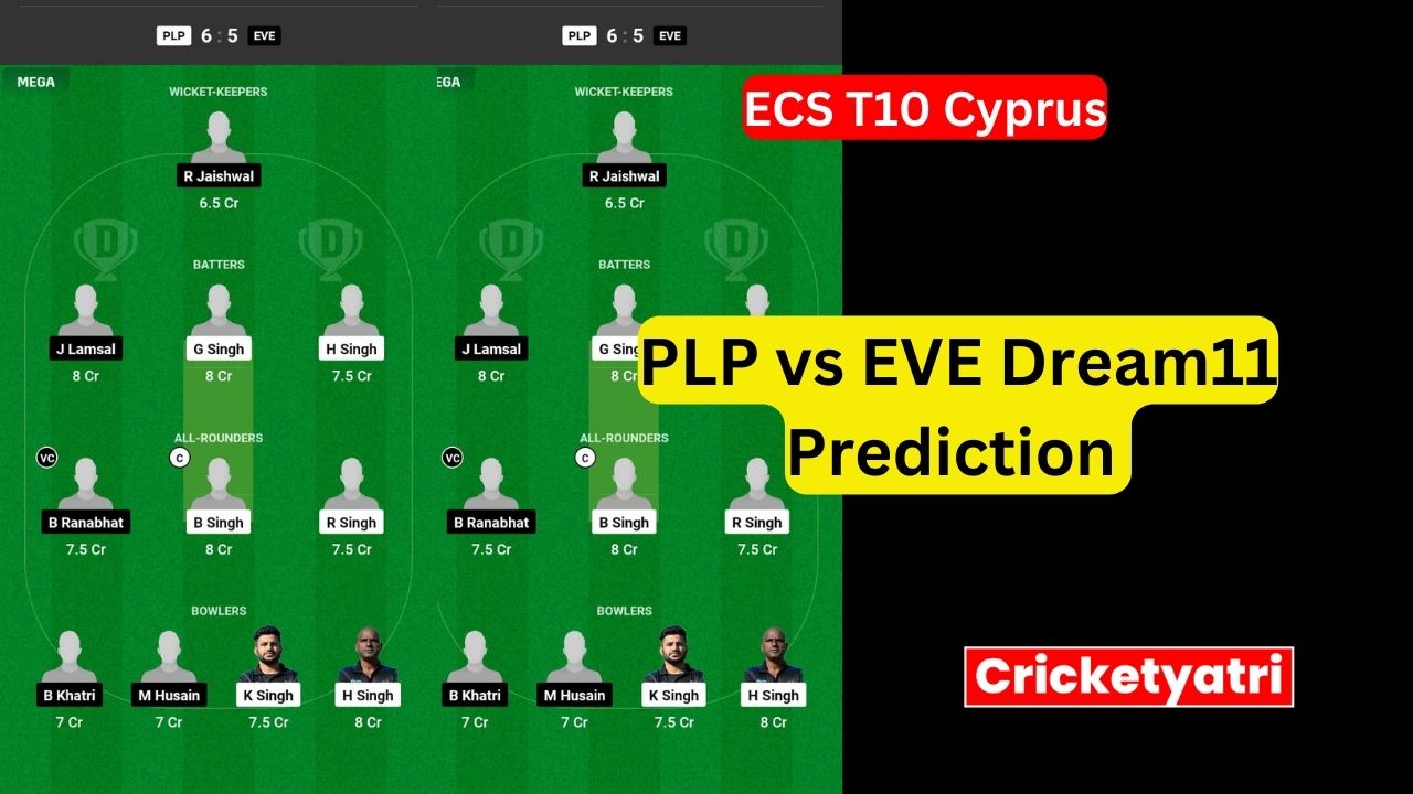 PLP vs EVE Dream11