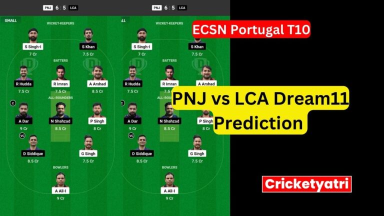 PNJ vs LCA Dream11